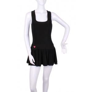 NEW LOVE LOVE TENNIS women's sandra dee court to cocktails tennis dress in black